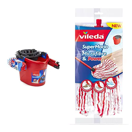 Vileda Set Lavapavimenti con Manico e SuperMocio Microfibre