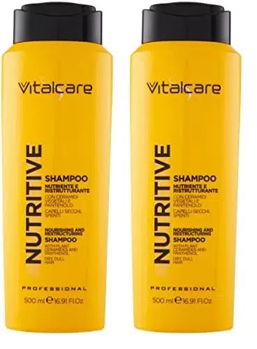 Vitalcare Shampoo Nutriente e Ristrutturante per Capelli Secchi e Spenti