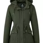 Wantdo Giacca da Donna Invernale Lunga Elegante Imbottita con Cappuccio