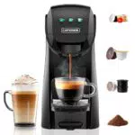 Warriors1 Macchina da Caffè 4 in 1 per Nespresso, Lavazza e Dolce Gusto