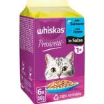 Whiskas Pranzetti Selezione di Pesce - Cibo Umido per Gatti Adulto