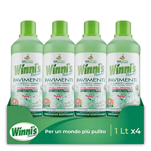 Winni's Detersivo Pavimenti Ipoallergenico Concentrato Azione Igienizzante