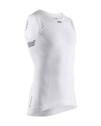 X-Bionic Invent 4.0 - Maglia Termica Uomo Senza Maniche a Compressione - Canotta Termica Uomo ad Alte Prestazioni per Running