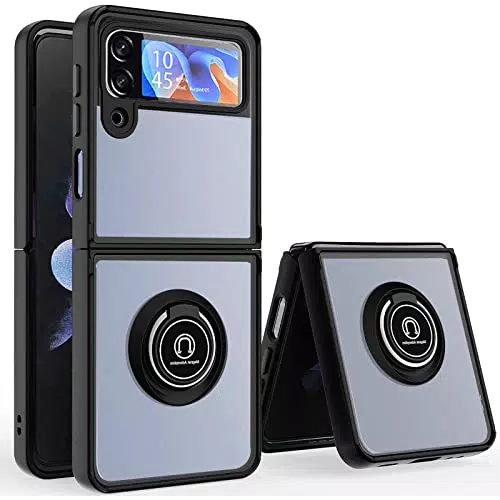 XCYYOO Custodia Traslucida per Samsung Galaxy Z Flip 4 5G, Anti-Caduta e Protettiva