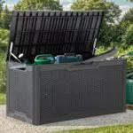 YITAHOME Baule da Giardino Impermeabile e Chiudibile a Chiave per Esterno