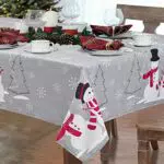 Yrendenge Tovaglia natalizia antimacchia e impermeabile per feste e picnic