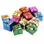 Mini Confezione di Pendenti Shiny per Decorazioni Natalizie - Ornamenti per Albero di Natale