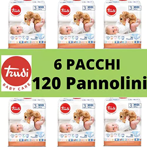 Pannolini 1X10323MIDI - Confezione da 20 Pannolini per Bambini