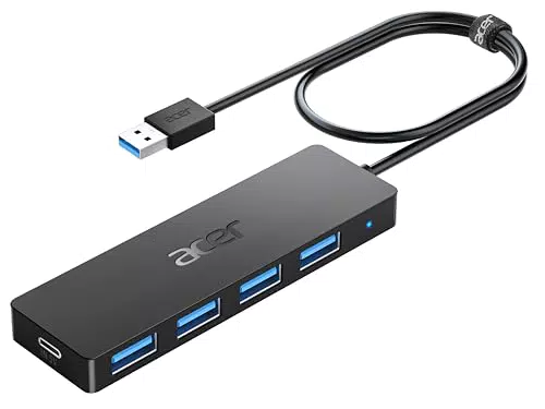 Acer Hub USB 3.0 Adattatore Multi Porte Alta Velocità 5Gbps per Mac e PC