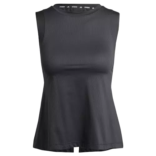 Adidas Donna Studio Tank Top - Maglietta Sportiva Senza Maniche