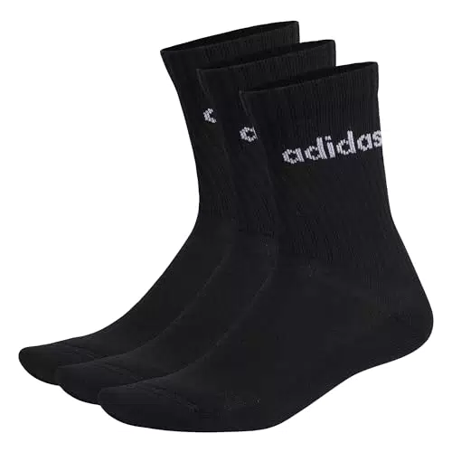 Adidas Linear Crew Calzini Cushioned Unisex per Bambini e Ragazzi