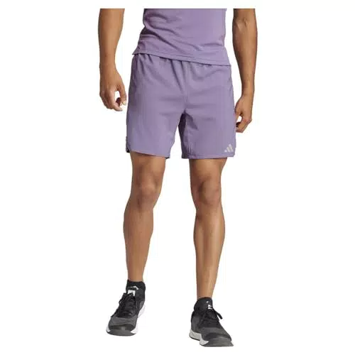 Adidas Pantaloncini Corti HIIT Workout da Uomo con 3 Strisce