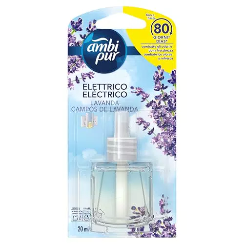 Ambi Pur Ricarica Diffusore Elettrico Lavanda per Rimuovere Odori