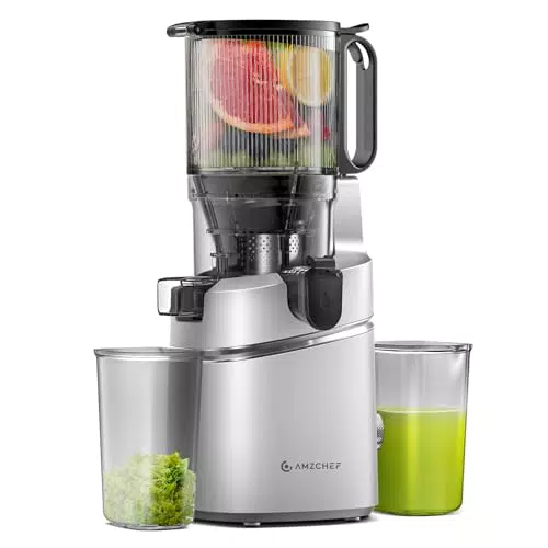 AMZCHEF Estrattore Automatico 1,8L 250W per Frutta e Verdura Intera
