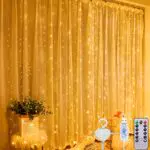 Amzeeniu Tenda Luminosa LED Impermeabile con Telecomando e Timer per Eventi