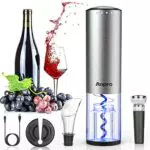Anpro Apribottiglie Elettrico Automatico con Versatore e Tappo Sottovuoto