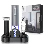 Anpro Cavatappi Elettrico con Supporto di Ricarica e Accessori per Vino