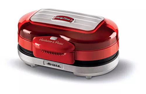 Ariete 205 Hamburger Maker Party Time - Macchina per Hamburger 1200 W, Facile da Pulire