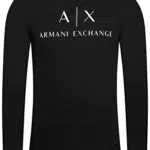 Armani Exchange Long Sleeve Logo Crewneck T-Shirt
