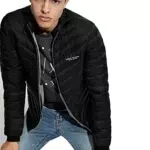 Armani Exchange Giacca Piumino Quilted Down Milano/New York con Zip