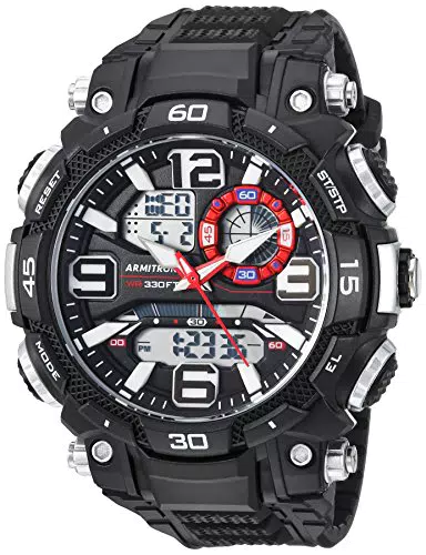 Armitron Orologio Sportivo da Uomo Analogico-Digitale con Cinturino in Resina