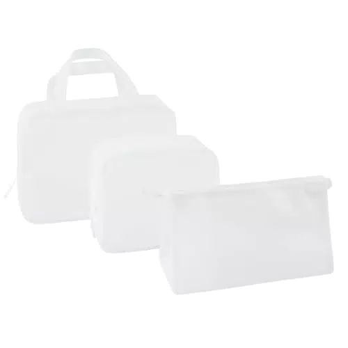 Beauty Case Da Viaggio Portatile - Borsa Cosmetica 3 in 1 con Tasche Zip EVA