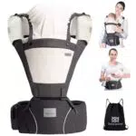 Bebamour Marsupio Ergonomico 6 in 1 per Neonati e Bambini 0-36 Mesi