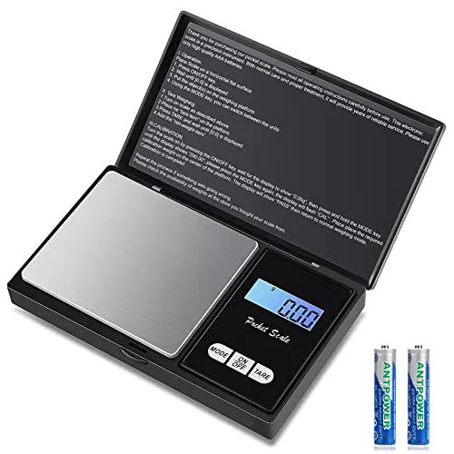 Bilancia Digitale Portatile con Display LCD Retroilluminato e Funzione Tara