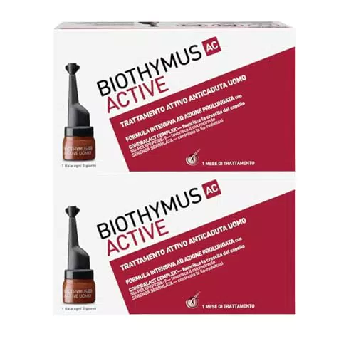 Biothymus Active Uomo - Trattamento Anticaduta Capelli con Formula Intensiva