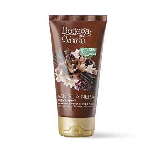 Bottega Verde Crema Mani Vaniglia Nera con Estratto di Vaniglia e Olio di Argan