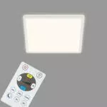 Briloner Leuchten Pannello LED Dimmerabile con Retroilluminazione e Telecomando