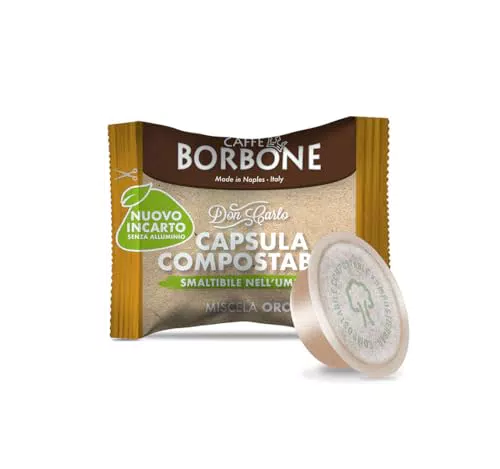 Caffè Borbone Don Carlo Compostabile Miscela Oro per Lavazza A Modo Mio