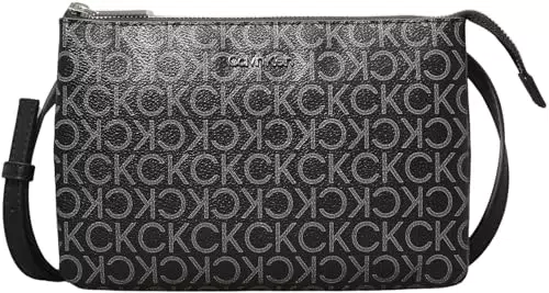 Calvin Klein Borsa a Tracolla Donna CK Must Ew Xbody Mono Piccola