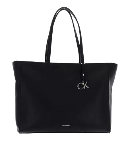 Calvin Klein Borsa Tote Bag Donna Ck Must Shopper Medium con Zip