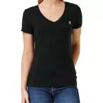 Calvin Klein Jeans Maglietta V-Neck con Ricamo Donna J20J213716