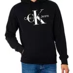 Calvin Klein Jeans Felpa Uomo Core Monologo con Cappuccio