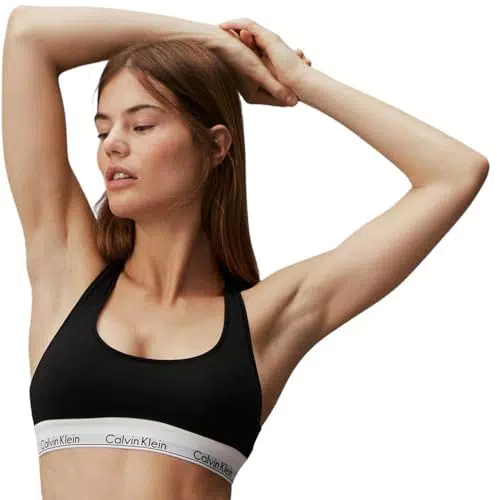 Calvin Klein Reggiseno Bralette Sportivo Unlined per Donna