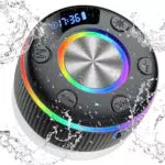 Cassa Doccia Bluetooth 5.3 Impermeabile con Luce RGB e Vivavoce - 360° Stereo