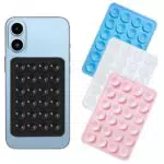 Chizea Supporto per Telefono Autoadesivo in Silicone, Compatibile con iPhone e Android