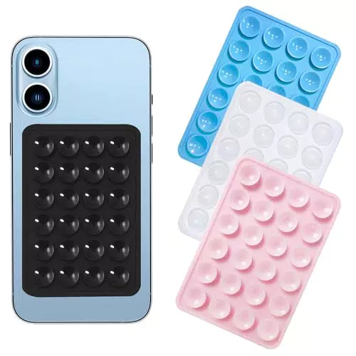 Chizea Supporto per Telefono Autoadesivo in Silicone, Compatibile con iPhone e Android