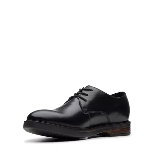 Clarks Paul Son Plain - Scarpe da Lavoro in Pelle Traspiranti e Leggere Uomo