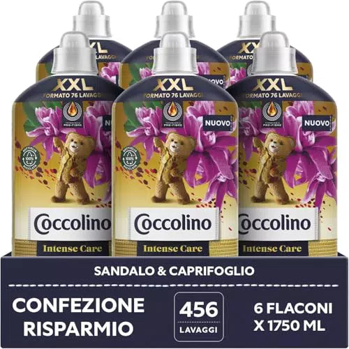 Coccolino Ammorbidente Concentrato Sandalo e Caprifoglio Intense Care 1750 ml