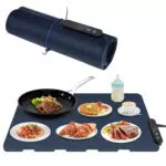 Coikes Vassoio Riscaldante Elettrico Portatile con Timer e Temperature Regolabili
