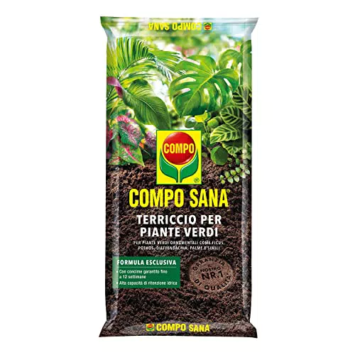 Compo Sana Terriccio per Piante Verdi Ornamentali con Argilla