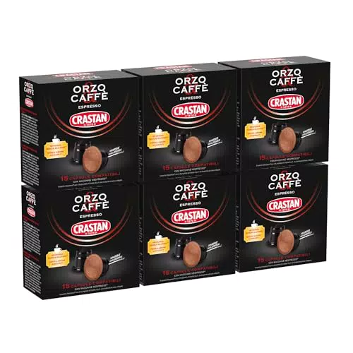 Crastran Orzo e Caffè - Capsule Compatibili Nespresso, Bevanda Senza Glutine