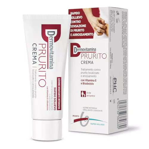 Dermovitamina Crema Prurito - Sollievo per Pelle Irritata e Sensibile