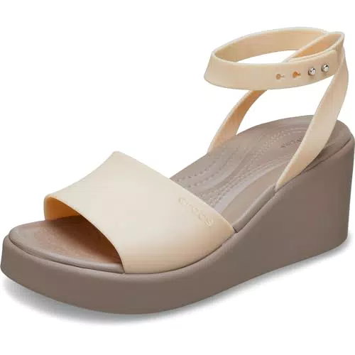 Crocs Brooklyn Ankle Strap Wedge - Sandali Donna Eleganti e Confortevoli