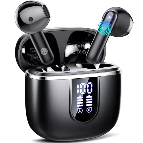 Cuffie Bluetooth 5.4 con Cancellazione Rumore e Touch Control, IP7, USB-C