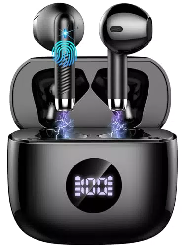 Cuffie Bluetooth Wireless con Cancellazione Rumore e 40 Ore di Riproduzione