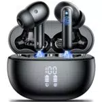 Cuffie Bluetooth Sport 5.3 con Microfono HD e Cancellazione Rumore, Impermeabili